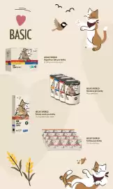 Lidl leták Strana 9: 50 kok3 JR BASIC Mila's World 6x with DUCK & LAMB 6x with CHICKEN & LIVER ADULT CHUNKS IN JELLY 12x Y