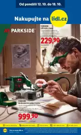 Lidl leták týden 42 Strana 12: PARKSIDE Horkovzdušná a pájecí stanice €999,90, PARKSIDE LED brýle s lupou €229,90