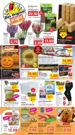 Wiglo Wunderland Prospekt woche 42 Seite 1: Getrocknete Mehlwürmer €5,55, Schwarzwälder Hausmacher Dosenwurst €2,99