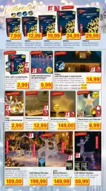 Wiglo Wunderland Prospekt woche 42 Seite 4: LED-Eisregen-Lichterkette €14,99, LED-Gartenstecker Zuckerstangen €9,99