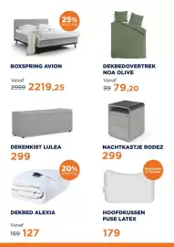 TotaalBED folder week 42 Pagina 5: RODEZ nachtkastje €299,00, BOXSPRING AVION €2.219,25