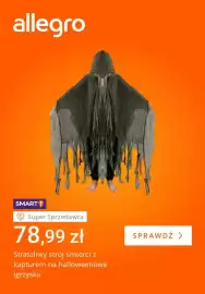 Allegro gazetka tydzień 41 Strona 5: Straszliwy strój śmierci z kapturem na halloweenowe igrzyska €78,99