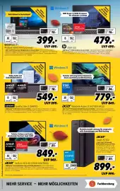 MEDIMAX Prospekt Seite 2: Lenovo IdeaPad Slim 3 15ARP10 €549,00, Acer Notebook Aspire 17 €779,00