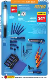 Biedronka gazetka Strona 38: Lampa €29,99, Narzędzia i akcesoria warsztatowe lub do elektroniki Niteo €24,99