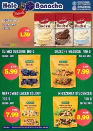 Hale Banacha gazetka Strona 6: Włoskie orzechy Bakalland €7,99, Budyń Delecta €1,39