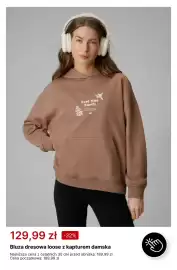 4F gazetka tydzień 41 Strona 12: Bluza dresowa loose z kapturem damska 4F €129,99