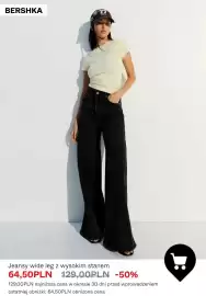 Bershka gazetka tydzień 41 Strona 6: Jeansy wide leg z wysokim stanem Bershka €64,50