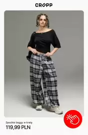 Cropp gazetka tydzień 41 Strona 6: Spodnie baggy w kratę Cropp €119,99