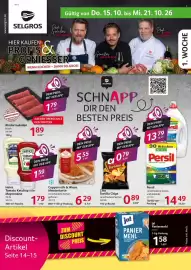 Selgros Prospekt woche 42 Seite 1: Rinderrouladen €1,89, Chio Tortilla Chips €0,89