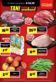 Gram Market gazetka tydzień 41 Strona 2: Pręga wołowa bez kości €35,99, Mleko UHT MU! Wart-Milk 1,5% €1,49