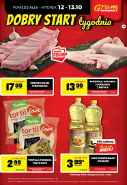 Gram Market gazetka tydzień 41 Strona 4: Tortilla pszenna Tortillove €2,99, Żeberka paski wieprzowe €17,99