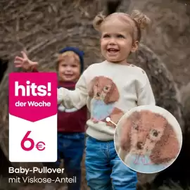 PEPCO Prospekt woche 41 Seite 2: Baby-Pullover mit Viskose-Anteil €6,00