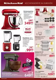 Selgros Prospekt woche 42 Seite 13: Küchenmaschine 5KSM180WSEEG „Evergreen“ €599,00, Nudelvorsatz-Set 5KSMPRA €89,99