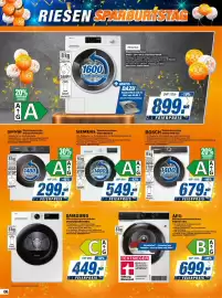 Expert Prospekt woche 41 Seite 6: SIEMENS Waschmaschine WM14N2EX9 €549,00, BOSCH Waschmaschine WGH244M7EX €679,00