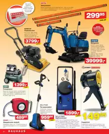 Bauhaus avis Side 20: Bahco vaterpassæt €299,95, Herkules pladevibrator €3.799,00