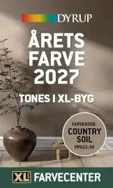 XL-BYG tilbudsavis Side 8: DYRUP ÅRETS FARVE 2027 TONES I XL-BYG FARVEKODE: COUNTRY SOIL PPG15-30 XL FARVECENTER