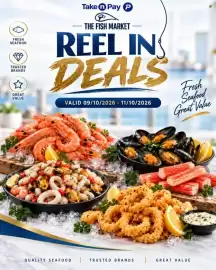 Take 'n Pay catalogue Page 1: FRESH SEAFOOD TRUSTED BRANDS GREAT VALUE Take Pay P THE FISH MARKET - REEL INS DEALS VALID