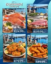 Take 'n Pay catalogue Page 5: Fish Fingers €89,99, Fish Cakes €79,99