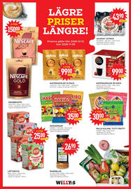 Willys reklamblad vecka 42 Sida 12: Fazer palle kuling, tutti frutti €30,00, Haribo godispåsar €35,00