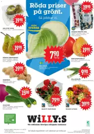 Willys reklamblad vecka 42 Sida 8: Rosor 10-pack €39,90, Pärön conference €19,90