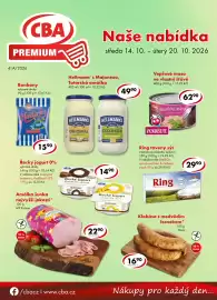 CBA leták týden 42 Strana 1: Ring smetanový €29,90, Bivoj klobása s medvědím česnekem €16,90