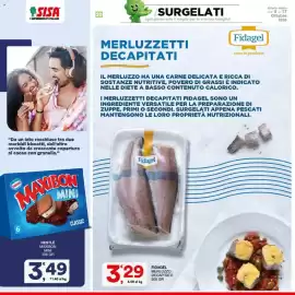 Volantino Sisa Pagina 20: Maxibon mini classic Nestlé €3,49, Fidagel Merluzzo Decapitato €3,29