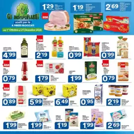 Volantino Sisa Pagina 22: Auriga Tonno al olio di oliva €2,69, Sisa polpa di pomodoro cubettata €1,79