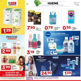 Volantino Sisa Pagina 32: Dove Sapone Liquido Go Fresh/Original/Silk Ricarica €1,29, Fresh&clean salviette multiuso €0,79