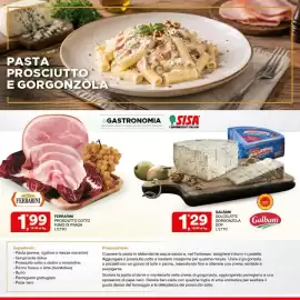 Volantino Sisa Pagina 6: Ferrarini Prosciutto Cotto Fumo di Praga €1,99, Galbani Dolcelatte Gorgonzola DOP €1,29