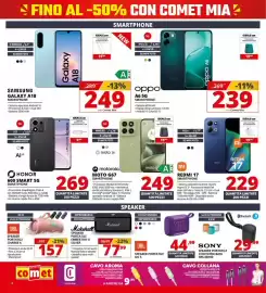 Volantino Comet settimana 41 Pagina 4: S-AMOLED 6,7" 4+128 GB 50 MPX FOTO FINO AL -50% CON COMET MIA SMARTPHONE SAMSUNG