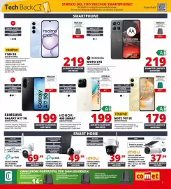 Volantino Comet settimana 41 Pagina 5: Tech Back STANCO DEL TUO VECCHIO SMARTPHONE? Richiedi in negozio una valutazione. Per