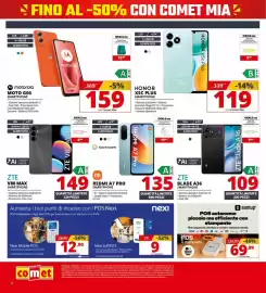 Volantino Comet settimana 41 Pagina 8: LCD 6,88" 4+256 GB 50 MPX FOTO FINO AL -50% CON COMET MIA motorola IDEALE con POWER