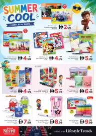 Nesto catalogue Page 2: SUMMER COOL DRAWING BOOK LEARN. PLAY. GROW. = BROWM CREEN DRAWING BOOK MARCLINE 20 Page Set