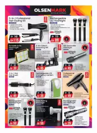 Nesto catalogue Page 14: 3-in-1 Professional Hair Styling Kit OMHC4096 €115,00, Rechargeable LED Flashlight OMFL2683 €89,00