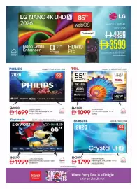 Nesto catalogue Page 4: LG NANO 4K AI Smart TV 85" 85NU840B6LA €3.599,00, Philips UHD 4KGoogle TV 65" 65PUT7390/56 €1.699,00