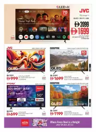 Nesto catalogue Page 5: JVC QLED 4K Google TV 70" LT-70NQ7165 €1.699,00, JVC QLED Smart LED TV 55" LT-55NQ7145 €999,00