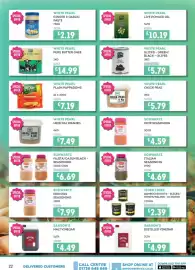Bestway leaflet Page 22: White pearl plain pappadoms €7,19, Schwartz piri piri seasoning €7,99