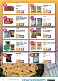 Bestway leaflet Page 26: Aviko mac&cheese bites/ mozzarella sticks €6,39, Essentially catering super crunch - s'cut €3,69