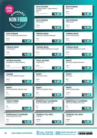 Bestway leaflet Page 36: Swift blue centrefeed premium €8,99, White 1ply serviettes €1,49
