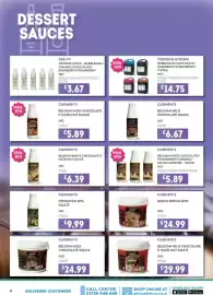 Bestway leaflet Page 4: Carmen's belgian white chocolate & hazelnut sauce €6,39