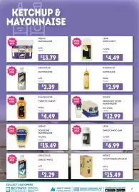 Bestway leaflet Page 7: AR KETCHUP & MAYONNAISE HEINZ MAYONNAISE SPECIAL OFFER HEINZL MAYONNAISE 5LTR 817589 47kg-56 ₤13.79