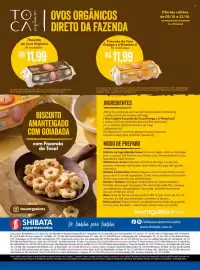 Folheto Shibata Supermercados Página 2: Fazenda da Toca Orgânico €11,99, Fazenda da Toca Ômega 3 e Vitamina E €11,99