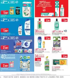 Catalogue Match page 22: Soupline Perles de linge €2,35, MONT ST MICHEL EAU DE COLOGNE €2,90