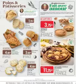 Catalogue Match page 3: Match Tartelette amandine €3,75, MATCH Tarte poire chocolat frangipane €11,25