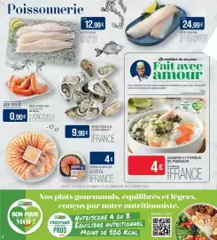 Catalogue Match page 6: MATCH SAUMON ET FONDUE DE POIREAUX €4,00, DOS DE CABILLAUD €24,99