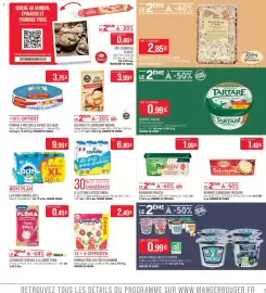 Catalogue Match page 9: Candia Le Lait sans Lactose €6,89, Carrefour Original Duo Raclette €3,99