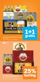 Albert Heijn folder week 42 Pagina 25: Alle Hertog Jan, Amstel, Leffe of Birra Moretti multipacks of kratten*/**