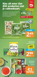 Albert Heijn folder week 42 Pagina 5: Cadeaukaart €15,00, Alle Bonduelle en diepvriesgroenten €2,99
