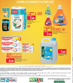 Catalogue Match page 8: Tahiti GEL DOUCHE €1,59, PAIC LIQUIDE VAISSELLE €1,75