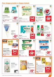 Catalogue Colruyt page 13: Becel Proactiv €3,98, Boursin Plant-Based Garlic & Herbs €3,75